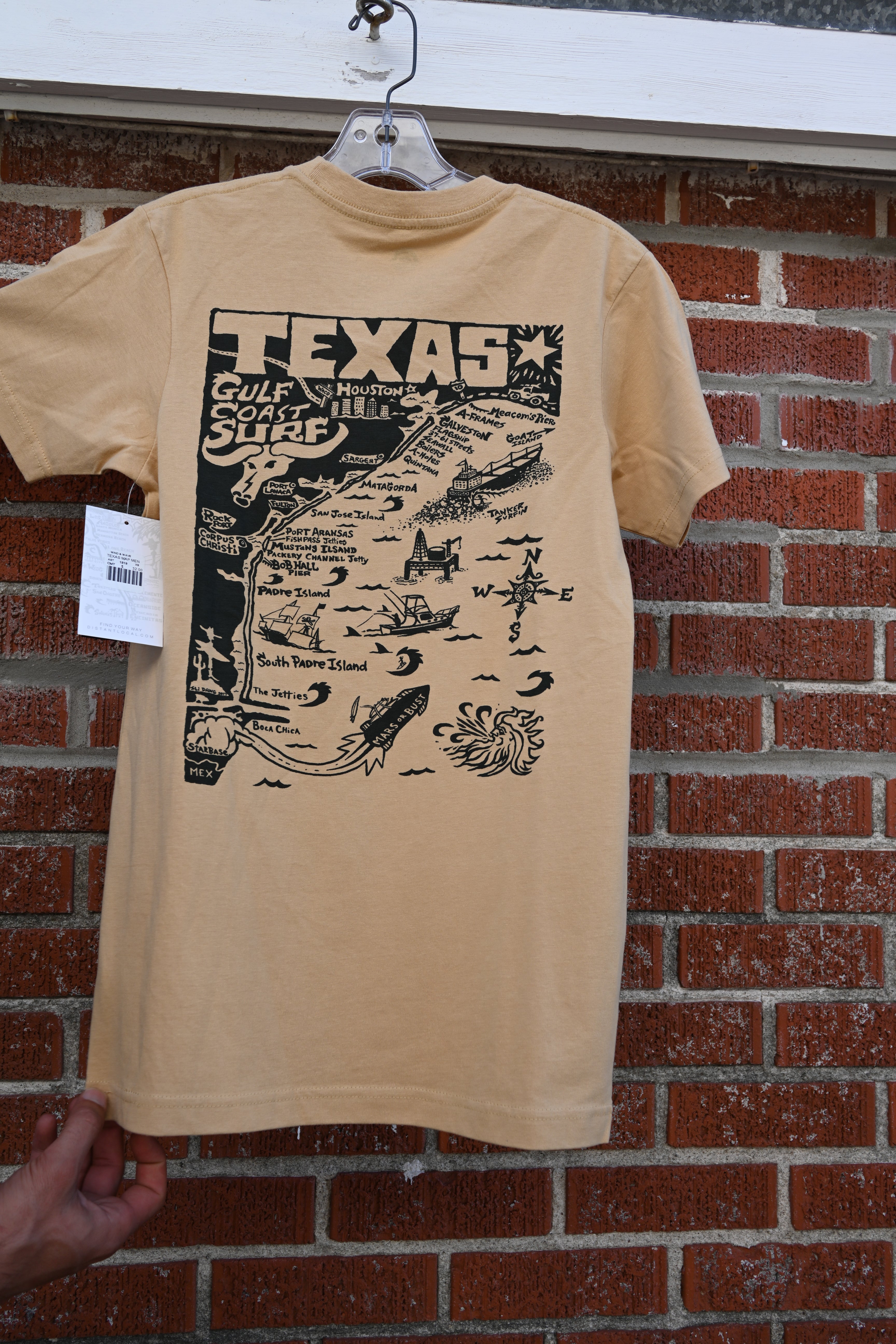 Texas Map Tee Mens